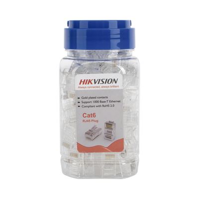 Bote de Conectores RJ45 / Cat 6 / Chapado en Oro 15 μm / UTP / 24 AWG