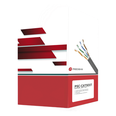 Bobina de Cable UTP Cat5e / 4 Pares / 305 m (1000 pies) / 24 AWG / 100