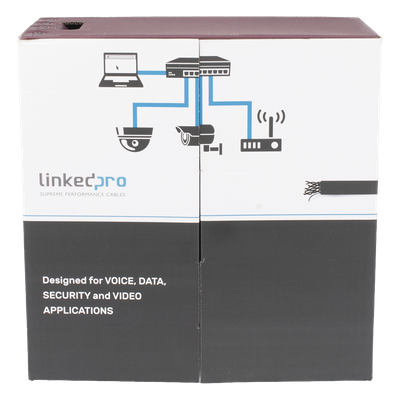 Bobina de Cable UTP / Cat5e / 305 m (1000 ft) / Doble Forro / Exterior