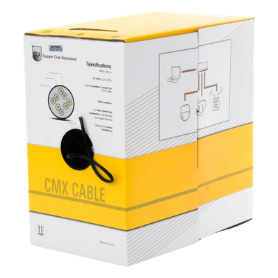 Bobina de Cable / Cat5e UTP / 305 m (1000 ft) / CCA / 24 AWG / 100 MHz