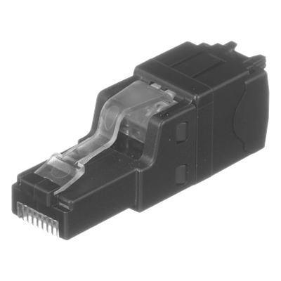 Plug RJ45 UTP / Cat6A / Terminación en Campo / 22-26 AWG / Recto y An