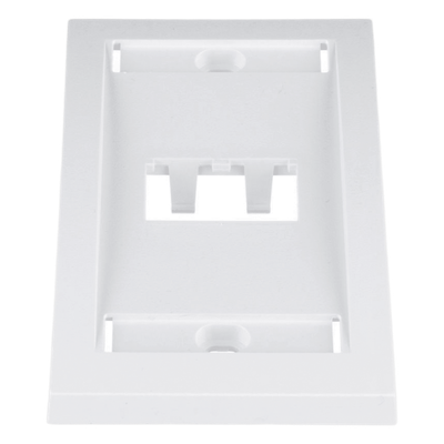 Placa de Pared Vertical / 2 Puertos Mini-Com / Etiqueta y Cubierta Int