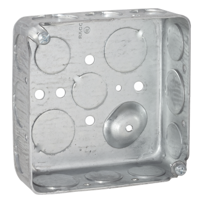 Caja Cuadrada Eléctrica / 4 x 4 in / Profundidad 1.563 in / Capacidad