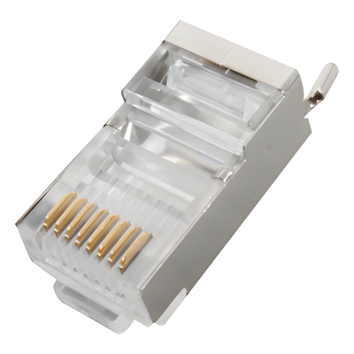 Conector RJ45 Blindado / Cat5e / FTP-STP / Pin a Tierra / Paquete 100