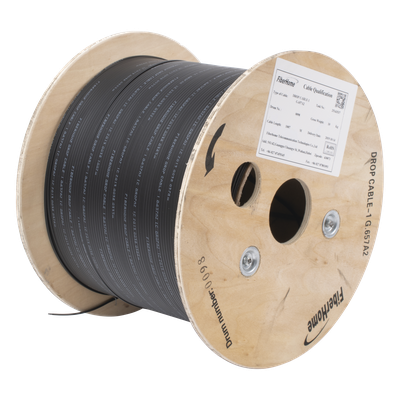 Cable Drop / Fibra Óptica G.657A2 / 1 Hilo Unifibra / LSZH / 1 km / 2