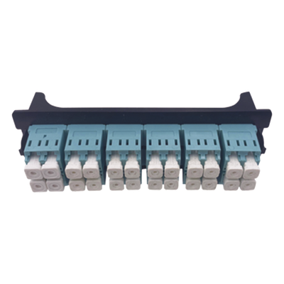 Placa Acopladora / 12 Puertos LC Duplex / Fibra Multimodo / Compatible