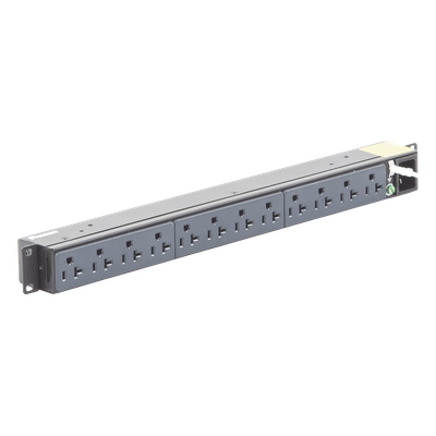 PDU Básico para Rack / 12 Contactos NEMA 5-20R / Entrada NEMA 5-15P /