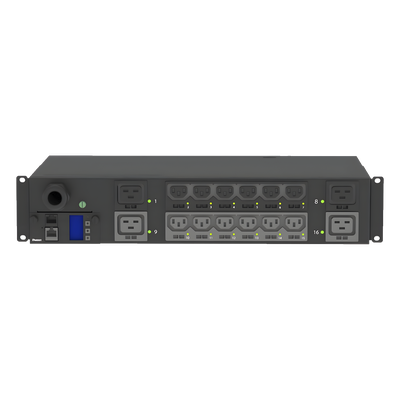 PDU Monitoreable y Switchable / 16 Salidas C13/C19 / Entrada NEMA L6-3