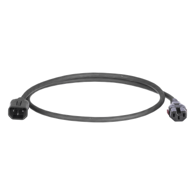 Cable de Alimentación con Bloqueo Doble / IEC C13-C14 / 17 AWG / 10A