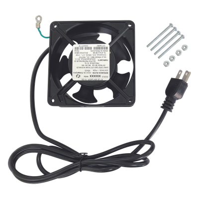 Ventilador de Gabinete / 110 VCA / 12 x 12 cm / 38 CFM / 1.6 m Cable N