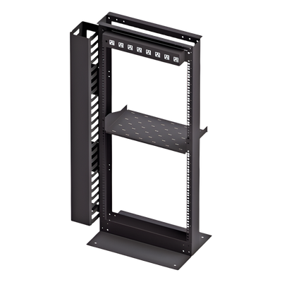 Kit Organizador de Rack / 24 Unidades / PDU 8 Conexiones / Gestión Ve