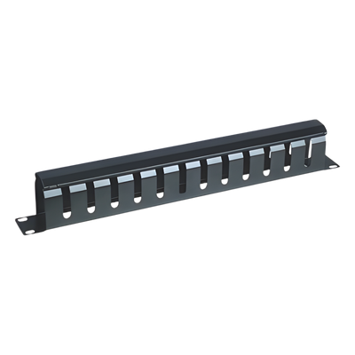 Organizador de Cables Horizontal / 1U para Rack 19" / Capacidad 60 Cab