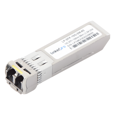 Transceptor SFP+ / 10 Gbps / Monomodo 1550 nm / Alcance 80 km (49.7 mi