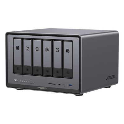NAS / 6 Bahías + 2 NVMe / Intel i5 / Thunderbolt 4 / 10GbE / DDR5 64G