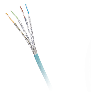 Bobina de Cable Blindado S/FTP / Cat 6A / Multifilar 24 AWG / Resisten