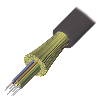 Cable de Fibra Óptica / 6 Hilos / Interior-Exterior / Tight Buffer /