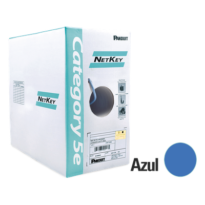 Bobina de Cable UTP / Cat 5e / 24 AWG / 305 m (1000 ft) / 4 Pares / PV