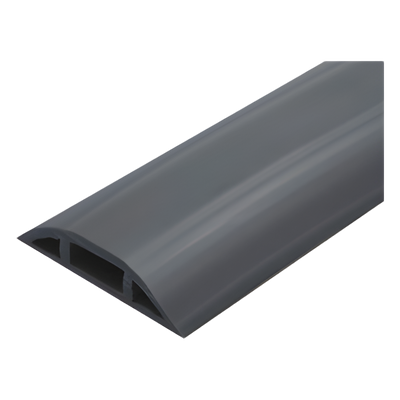Canaleta flexible / PVC auto-extinguible / Media caña / 2.5m (8.2 pie