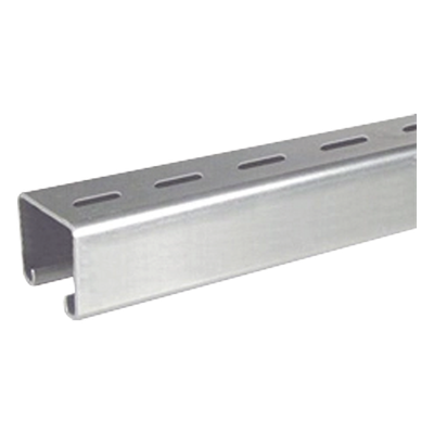 Unicanal Perforado / 4 x 4 cm / Calibre 16 / 3 m (9.8 ft) / Pregalvani