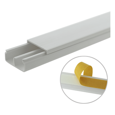 Canaleta PVC / 20 x 10 mm / División Interna / 1.83 m (6 ft) / Auto-e