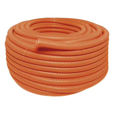 Tubo Conduit Corrugado HDPE / 3/4" x 50 m / Resistencia Aislamiento >1