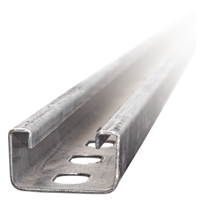 Unicanal Perforado / 4 x 2 cm / Calibre 14 / 3 m (9.8 ft) / Pregalvani