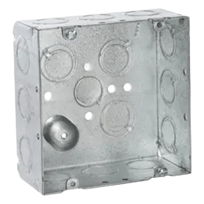Caja Cuadrada para Instalaciones Eléctricas / Acero Galvanizado / 42