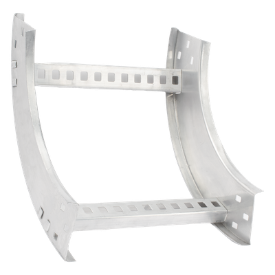 Curva Vertical de 90° / Perfil Z de Aluminio / Peralte 3 1/4" / Ancho