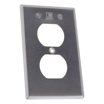 Tapa para Contacto Dúplex / Aluminio Inyectado a Presión / 1.02 mm E