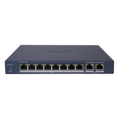 Switch PoE+ Administrable / 8 Puertos Gigabit PoE+ / 2 Puertos Uplink
