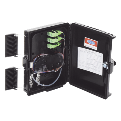 Caja de Empalme para Fibra Óptica / 24 Fusiones / IP65 / Splitter 1x8