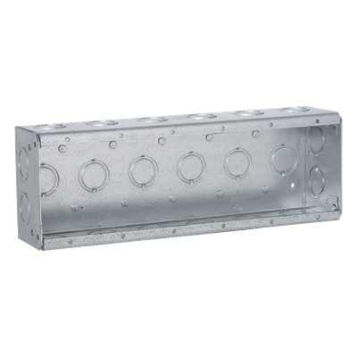 Caja Multigang de Acero / 6 Posiciones / Profundidad 2.5 in / 28 Entra