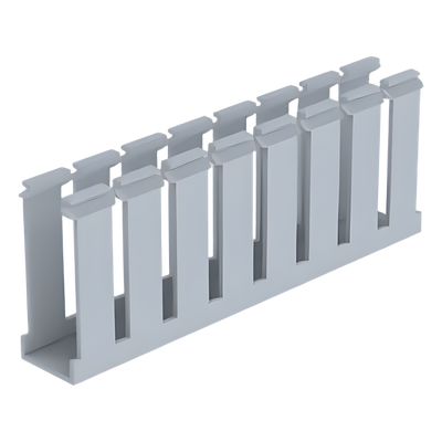 Canaleta Ranurada de PVC / 1.25 in Ancho / 3.12 in Alto / 1800 mm (5.9