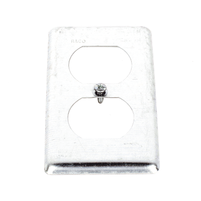 Tapa Metálica para Receptáculo Dúplex / 4.188 x 2.313 in / Cajas de