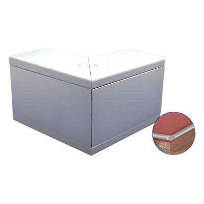 Esquinero exterior de aluminio / Canaleta INKA140 / 0.572 kg / -20°C